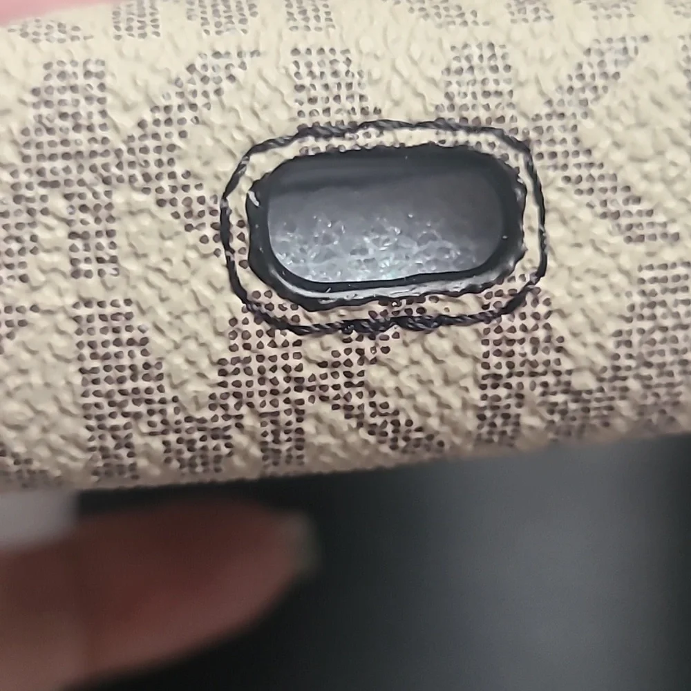 Michael Kors Black and Gold Airpod Case